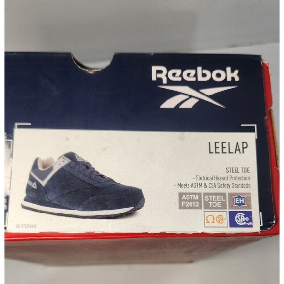 Reebok Leelap Retro Jogger Steel Toe Work Shoes Blue RB1975 Size 7 W - Picture 10 of 11